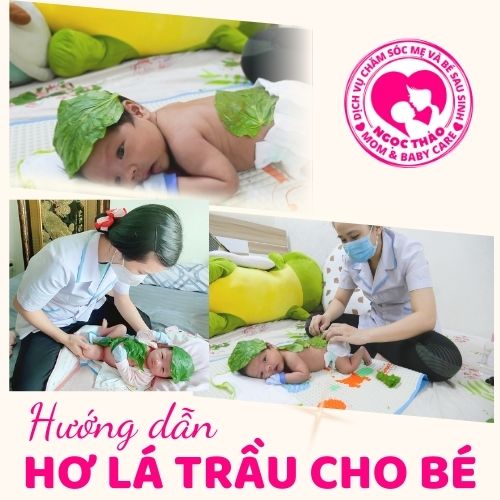 Hướng dẫn học nghề chăm sóc bé sơ sinh, hơ lá trầu cho bé